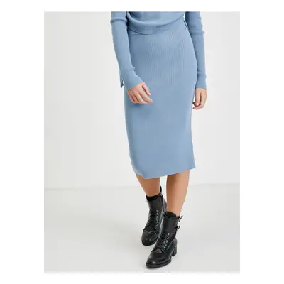 Light blue pencil sweater skirt Guess Calire - Women's