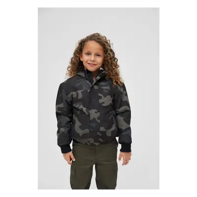 Children's windbreaker with darkcamo front zipper