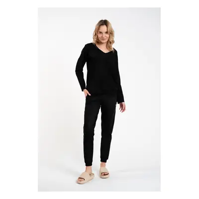 Women's sweatshirt Karina with long sleeves - black