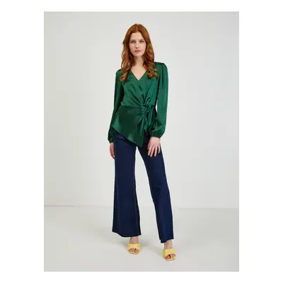 Orsay Green Ladies Satin Blouse - Women