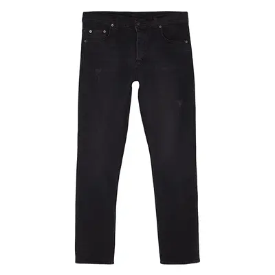 Trendyol Anthracite Slim Fit Rake Destroyed Jeans Jeans