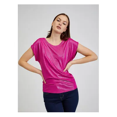 Dark pink women's T-shirt ORSAY - Women