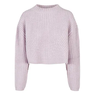 Women's wide oversize sweater soft lilac