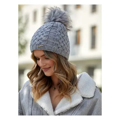 Dark gray winter hat