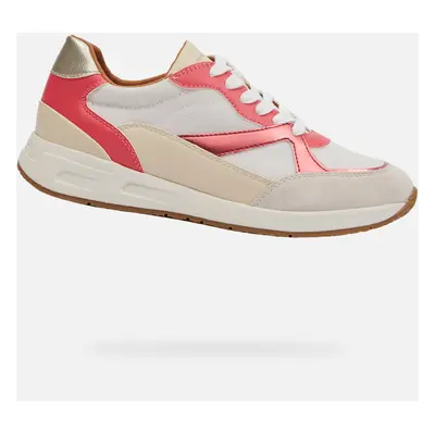 White women's sneakers Geox Bulmya - Women's