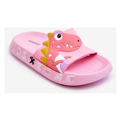 WJ1 Gyermek hab papucs Dinosaur Pink Dario