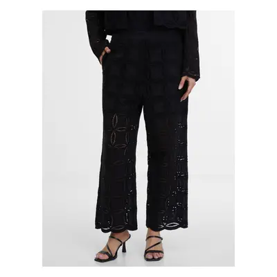 Orsay Black Women's Patterned Trousers - Women's