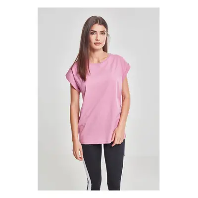 Women's T-shirt with extended shoulder coolpink