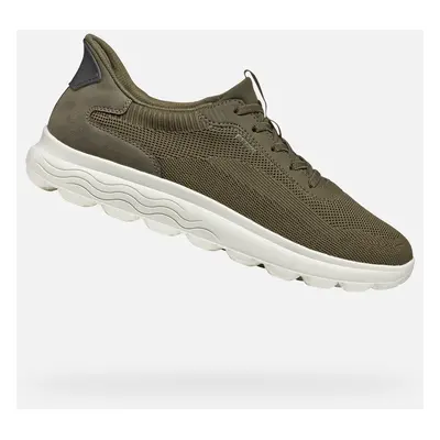 Khaki men's sneakers Geox Spherica Plus - Men's