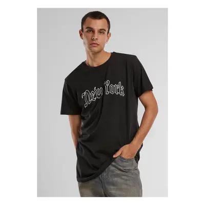 New York Wording T-Shirt Black