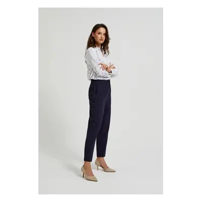 Women's cigarette pants MOODO - dark blue