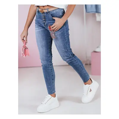 Női slim fit farmer DENIMFIT tengerészkék Dstreet