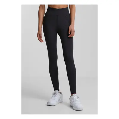 Women's high-waisted leggings black