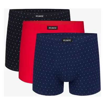 Man Boxers ATLANTIC 3Pack - dark blue/red/blue