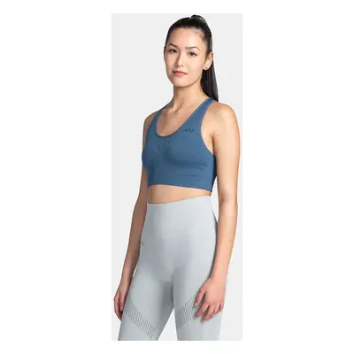 Women's seamless sports bra Kilpi WINIE-W Dark blue