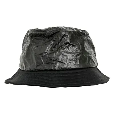 Crumpled paper hat black