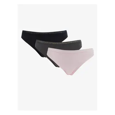 Set of three panties in pink, gray and black Tommy Hilfiger Underwear - Women's