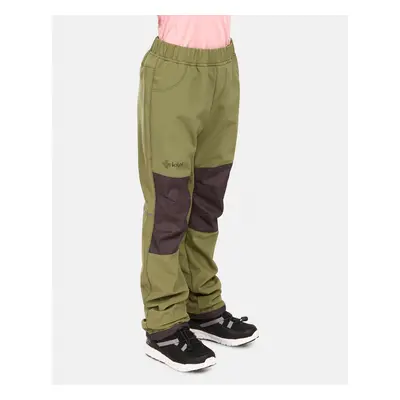 Children's softshell pants Kilpi RIZO-J Green