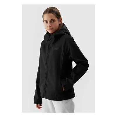 Women's Softshell Windproof Jacket 4F Membrane - Black