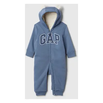 GAP Baby sherpa jumpsuit with logo - Boys