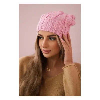 marka niezdefiniowana Cap with fleece Iwona K221 pink