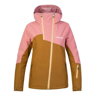 Women's ski jacket Hannah MAKY COL golden brown/rosette