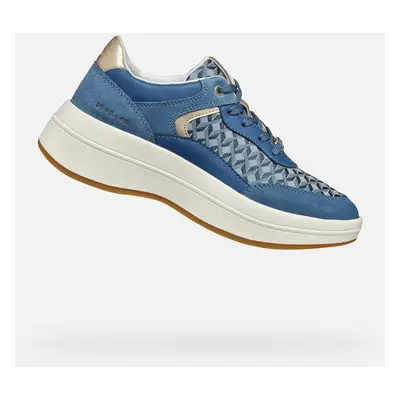 Light blue women's sneakers Geox Spherica ECUB-3 - Women's