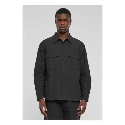 Men's Basic Crepe Shirt - Black