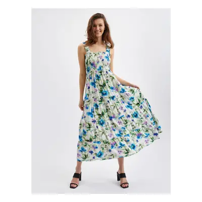 Orsay Blue-cream Women's Flowered Dress - Women