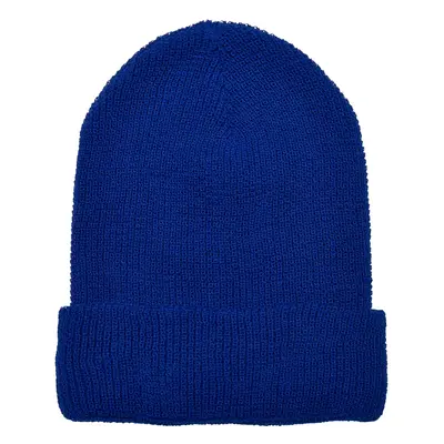 Recycled Waffle Knit Beanie royalblue yarn