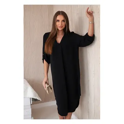 Kesi Włoski V-neck dress black