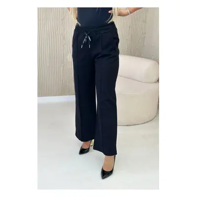 Punto Milano winter pants with wide legs black