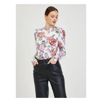 White Women's Flowered T-Shirt ORSAY - Women