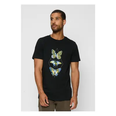 Black T-shirt Butterfly Night