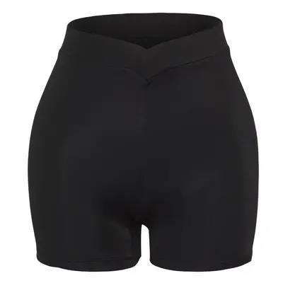 Trendyol Black High Waist Shorts Regular Bikini Bottom