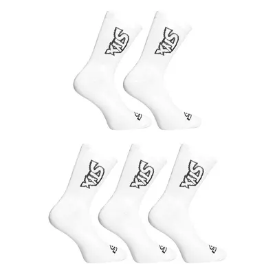 5PACK Styx high white socks