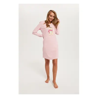 Women's Long Sleeve Shirt Baula - Melange Pink