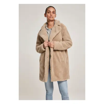 Women's Oversized Sherpa Coat Sand