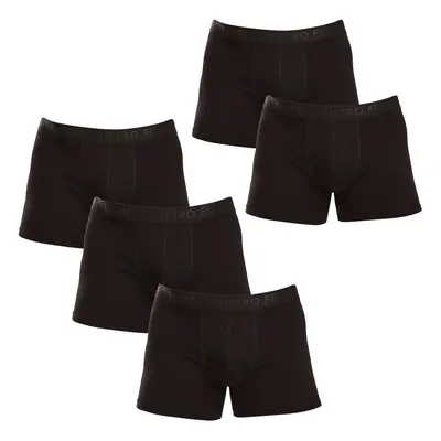 5PACK Men's Boxer Shorts Pietro Filipi Black