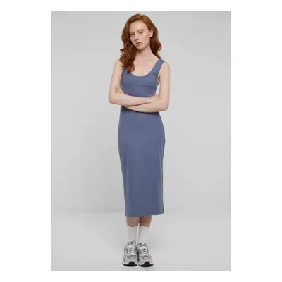 Women's Long Rib Dress Blue