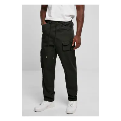 Asymmetrical trousers black