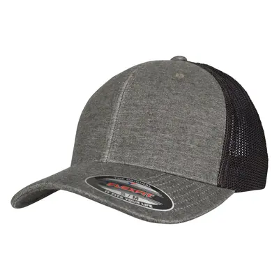 Retro Trucker Melange Cap Khaki/Black Mesh