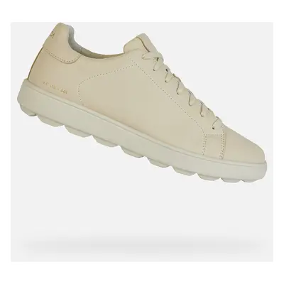 Beige men's sneakers Geox Spherica ECUB-1 - Men's