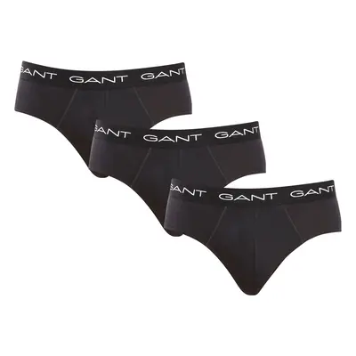 3PACK men's briefs Gant black