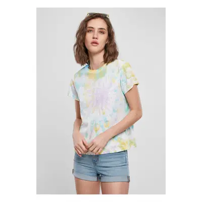 Women's T-shirt Tie Dye Boyfriend Tee pastel