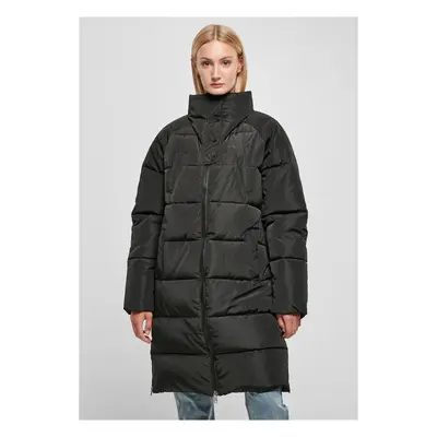 Women's High Neck Puffer Coat Black