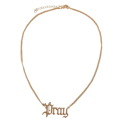 Pray necklace - gold colors