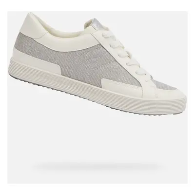 Silver women's sneakers Geox Blomiee - Women's