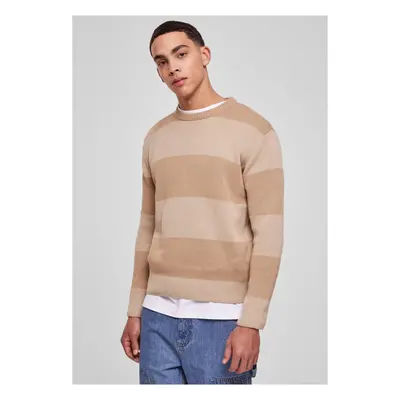 Men's Striped Sweater Beige