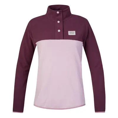 Women's warm fleece sweatshirt Hannah NUKA fig/violet ice